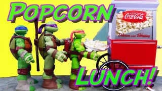 Teenage Mutant Ninja Turtles Coca-Cola Popcorn Machine Mikey Makes a Mess Spills Candy and Treats-7kHZz3E