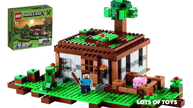 Строить Первый Лего Шахтерское ремесло ночь Обзор Комплект в распаковка 21115 промежуток времени