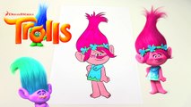 DREAMWORKS TROLLS COLORING BOOK REVERSE COLORING VIDEO FOR KIDS EPISODE 4 POPPY DJ SUKI COOPER-LlDQG