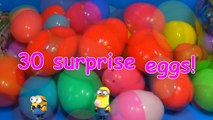 30 Surprise Eggs!!! Disney CARS MARVEL Spider Man SpongeBob HELLO KITTY PARTY ANIMALS LPS Animation-R3h7E03j