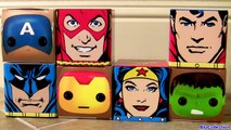 DC CUBEEZ SURPRISE TOYS Flash Wonder Woman Superman Batman Disney Marvel Captain America IRON MAN-J