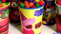 Disney Jelly Beans Surprise Birthday Peppa Pig Spiderman Mickey Mouse Clubhouse Cars Toys For Kids-oOagze