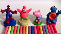 Surprise Play Doh Pig George Cookie Monster SpongeBob Clay Buddies Play-Doh Stampers Homem-Aranha-FmjBFY