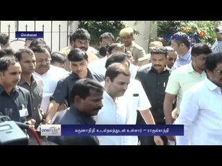 Rahul Meets Karunanidhi! - Oneindia Tamil