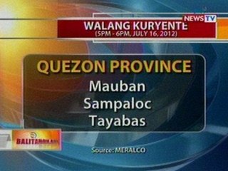 BT: Power interruption (July 16, 2012)
