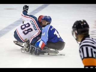 Italy v Great Britain (highlights) - 2013 IPC Ice Sledge Hockey Qualification Tournament Torino