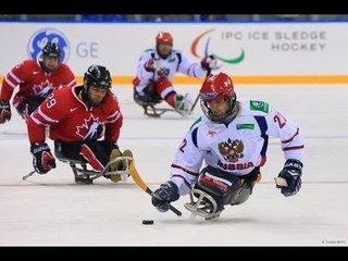 Russia v Canada highlights - International Ice Sledge Hockey Tournament "4 Nations" Sochi
