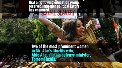 In Japan, Right-Wing School Scandal Entangles 2 Women Close to Abe