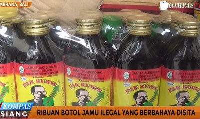 Ribuan Jamu Ilegal Tujuan Bali Diamankan