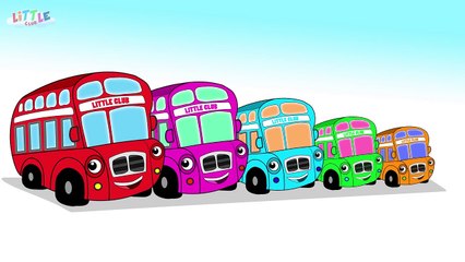 Learn Colors with Wheels On The Bus Finger Family Nursery Rhymes for Children by KidsCamp