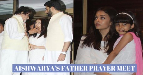 Bollywood Celebs At Aishwarya Rai Bachchan's Father's Prayer Meet