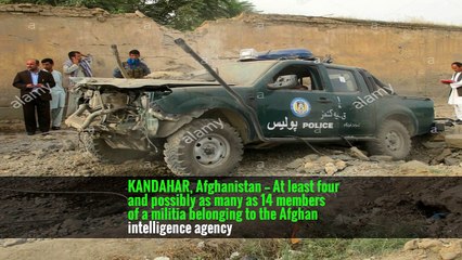 Suicide Bomber in Afghanistan Rams Car at Militia Base, Officials Say