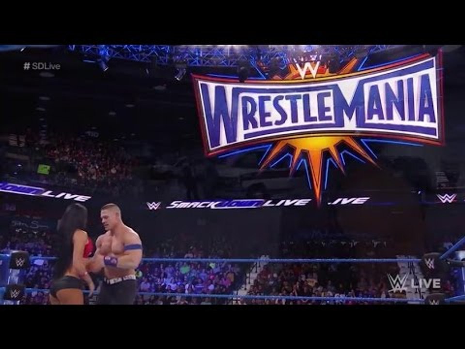 John cena vs Fandango Full Match - WWE Smackdown 21 March 2017 HD