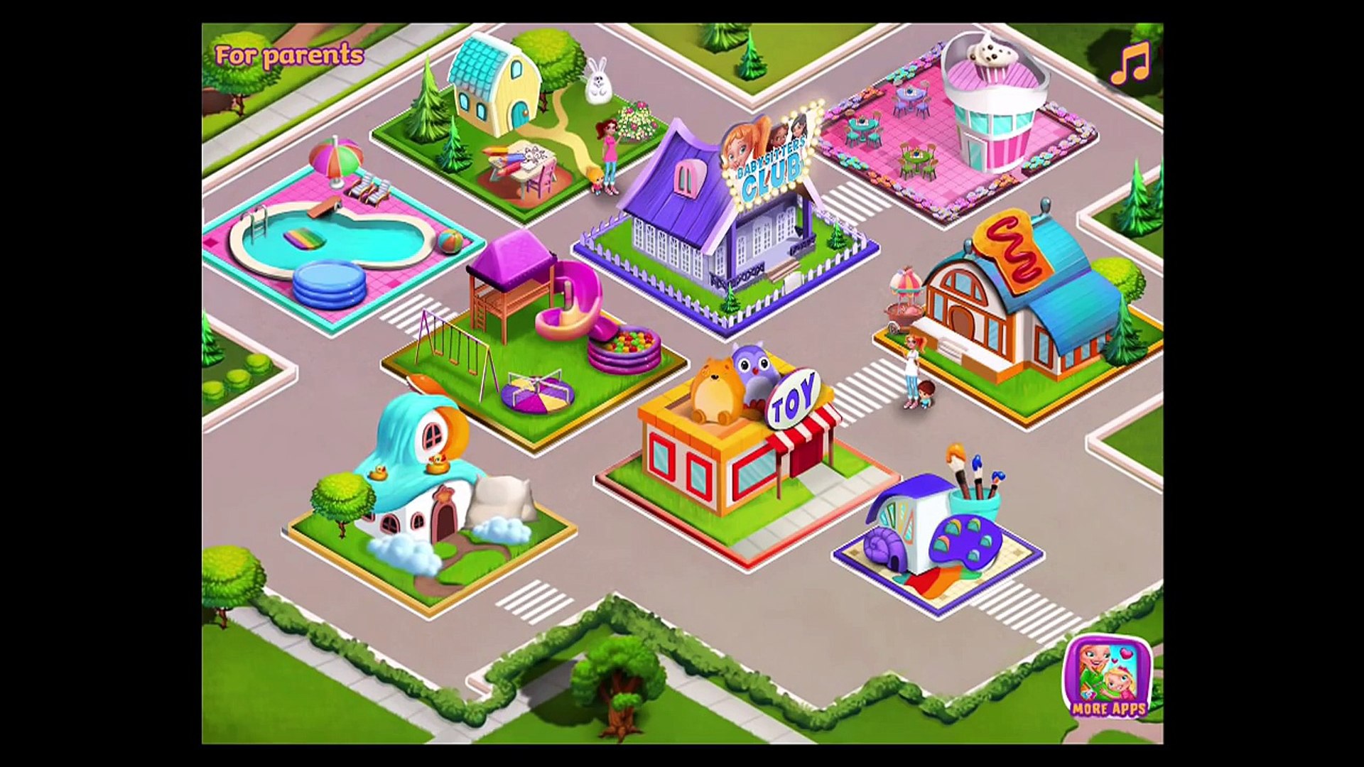 Няня Лучший Лучший для Игры Игры Справка Дети безумие няня в Ipad HD