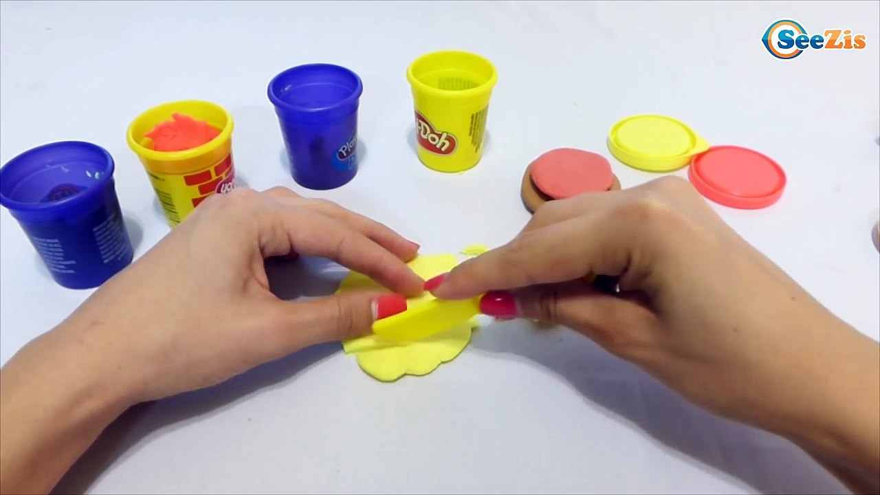 ✔ How to Make a Play-Doh Burger. Cooking - Game for chidren. Food Kids Fun Toys. Delicious