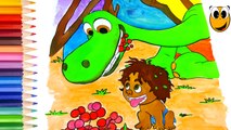 Coloring pages Arlo and Spot Coloring Book learn colors Videos for Children