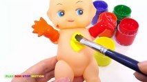 Baby Doll Learn Colors for Children Body Painting Finger Fa0mily Nursery Rhymes
