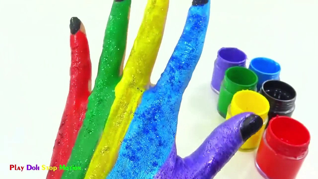 Learn Colors for Children Body Paint Finger Family Song Nursery Rhymes Learning Video