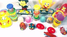 PLAY DOH along PEPPA PIG KIDS - Kinder Surprise Eggs Donald Duck Mickey Mouse TOys