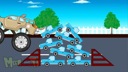 Mega Kids Tv Monster truck, tow truck, car wash, superhero eggs, playlist, Mega Kids Tv