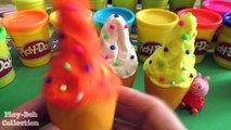 Play Doh ice cream Surprise Toys Learn Colors Fun Creative for Kids Peppa Pig em Português