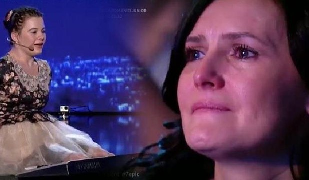 Yetenek yarışmasında gözyaşlarına boğan performans