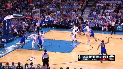 la "défense" ridicule de Russell Westbrook sur Stephen Curry