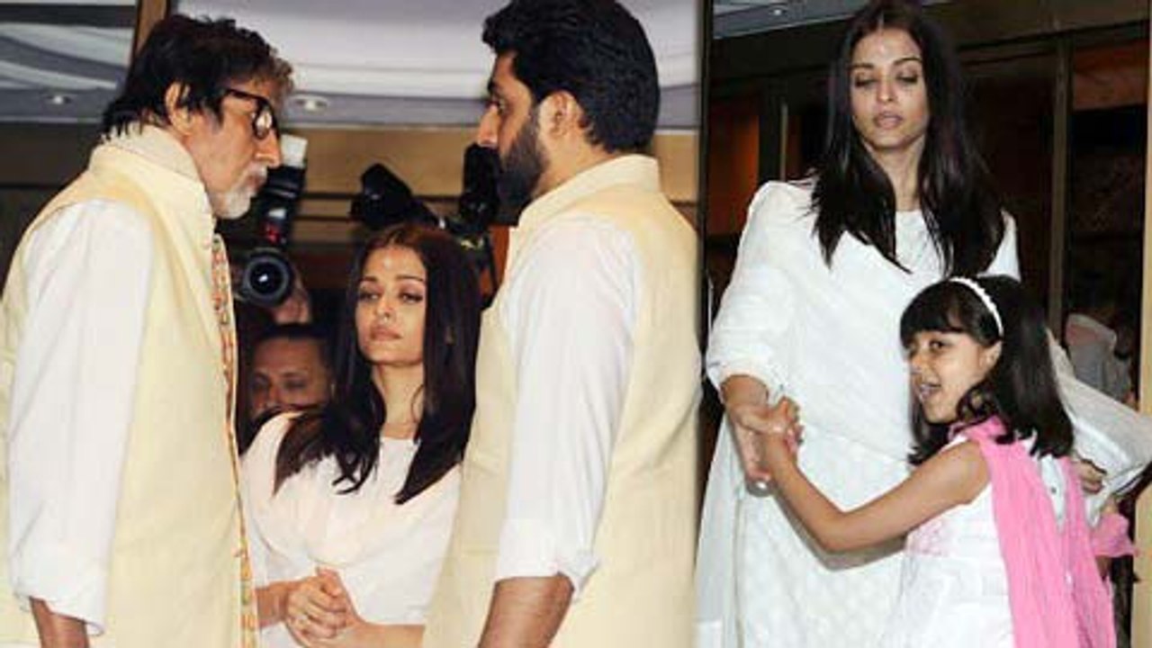 Aishwarya Rai, Aaradhya Bachchan, Abhishek Bachchan WALK OUT OF Krishnaraj Rai's Prayer Meet