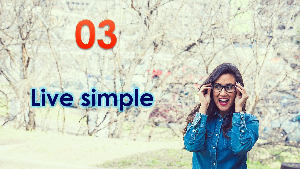 Rules to be happy