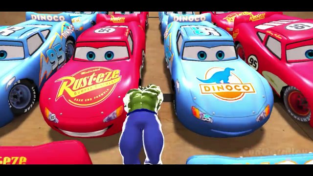 ★ Hulk Smash Cars ★ Spiderman ★ Lightning McQueen Colors Disney Cars Smash Party + Nursery