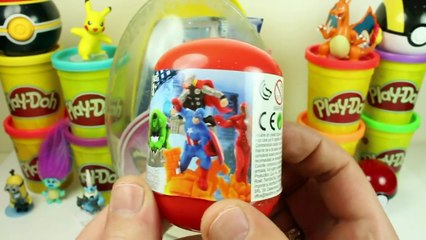 Play Doh Huge Pokemon ALAKAZAM Surprise Egg Filled with Awesome Toys 2017