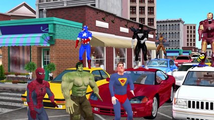 Супергерои танцы для палец Семья 5 мало обезьяны и Подробнее рифмы колеса на й