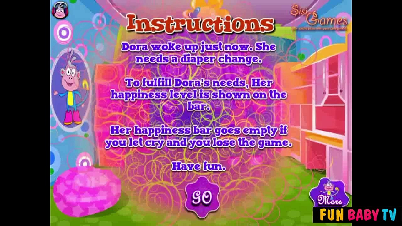 Dora Baby Diaper Change - Dora The Explorer - Dora Game