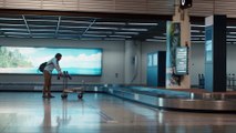 Pub PERRIER : Hippopotame à l'aéroport