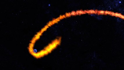 Un trou noir entraîne une étoile dans une spirale mortelle
