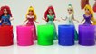Disney Princess  Colors SLIME Family Finger Bath Time  Nursery Rhymes Play Doh Ice Cream