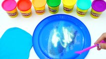 Learning Colours Learn Colors with Play Doh Rainbow Ice Cream Popsicle Heart Glitter for Children