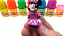 Learn Colors with Play Doh Surprise Eggs with Tsum Tsum & Lego Disney characters ie Mickey & Minnie