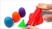 Row Row Row your Boat Colors & Shapes sing along - Play Doh Surprise Eggs