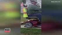 Horrible : elle voit un chien se faire traîner derrière le fauteuil roulant électrique d'un voisin