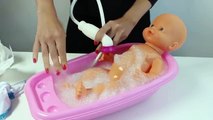 Baby Doll Bathtime Baby Junior Newborn How to Bath a Baby Doll Baby Dolls Bath Time