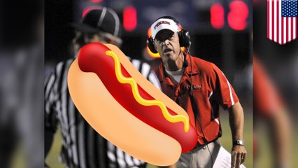 School football coach suspended for flashing ‘hot dog’ to kids