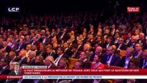 Emmanuel Macron devant l'AMF: demande 10 milliards d'économie au collectivités locales sur 5 ans