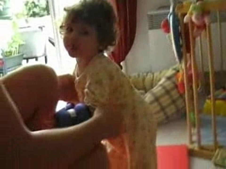 Ambre fait de la muscu