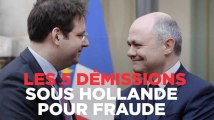 Le Roux, Cahuzac, Thévenoux... Les cinq démissions de ministres dues à des affaires sous Hollande