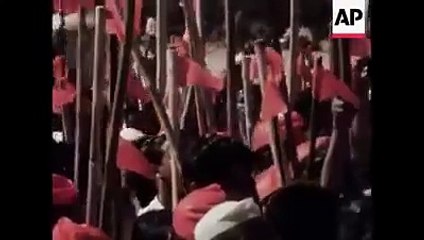 ৯ মার্চ ১৯৭১- পল্টনের জনসভায় মজলুম জননেতা মাওলানা আবদুল হামিদ খান ভাসানী।