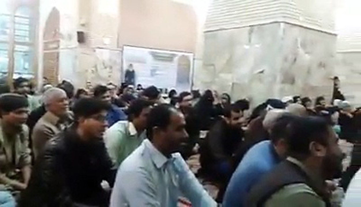 Syed Raza Abbas Zaidi Reciting Manqabat | Ali a.s Ali a.s | at Official Mimber of Haram-e-Mola Ali a.s