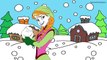 Дисней замороженный Анна Эльза снежный шар бой анимационный раскраска страница весело раскраска мероприятия