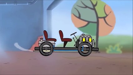 Çizgi Film - Büyük Yapılar - Araba -Eğitici Çizgi Film