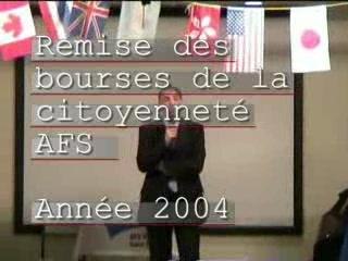 REMISE DES BOURSES 2004 avec dialogues